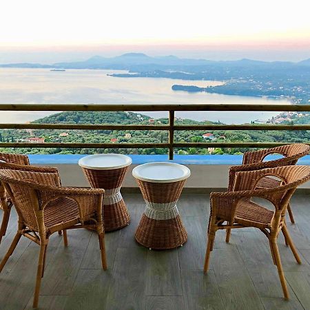 House Tanna Of Villa Intaba Spectacular Sea Views Corfiot Riviera Spartilas Corfu Island Greece Close To Ipsos Beach Spartylas Exteriör bild