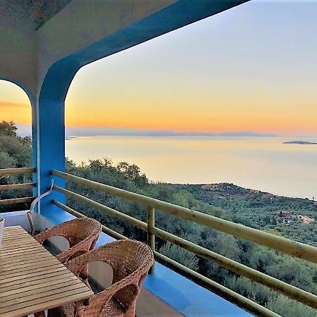 House Tanna Of Villa Intaba Spectacular Sea Views Corfiot Riviera Spartilas Corfu Island Greece Close To Ipsos Beach Spartylas Exteriör bild