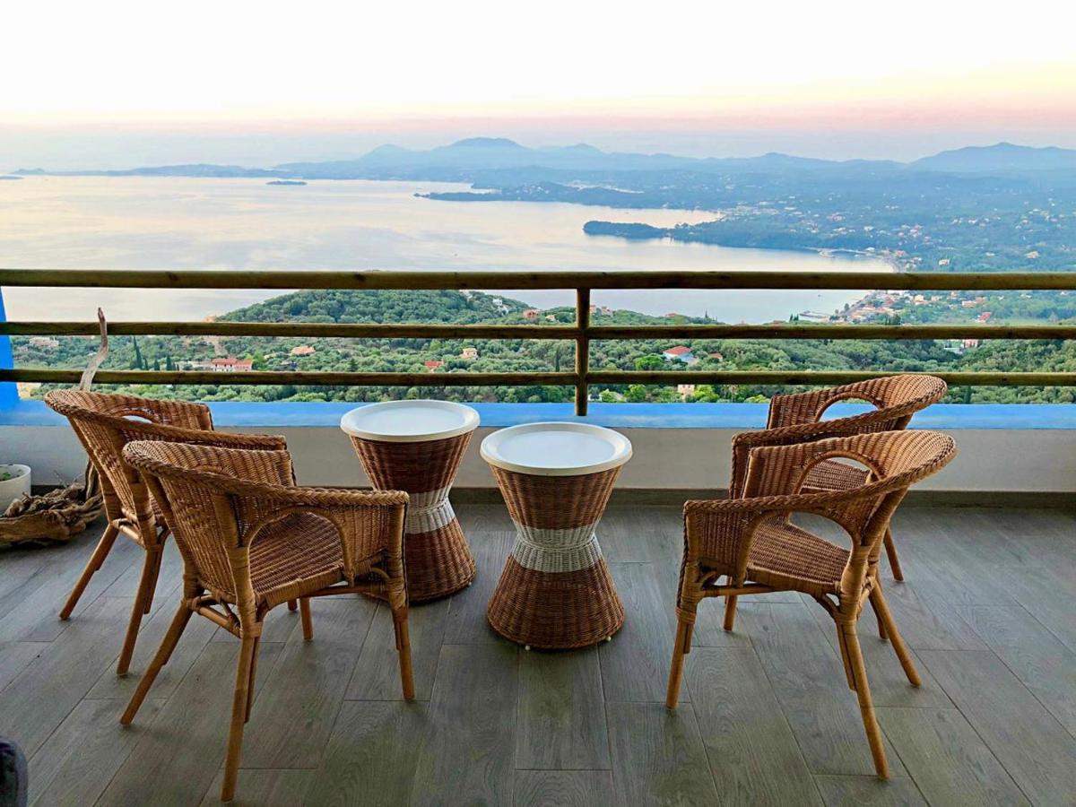 House Tanna Of Villa Intaba Spectacular Sea Views Corfiot Riviera Spartilas Corfu Island Greece Close To Ipsos Beach Spartylas Exteriör bild