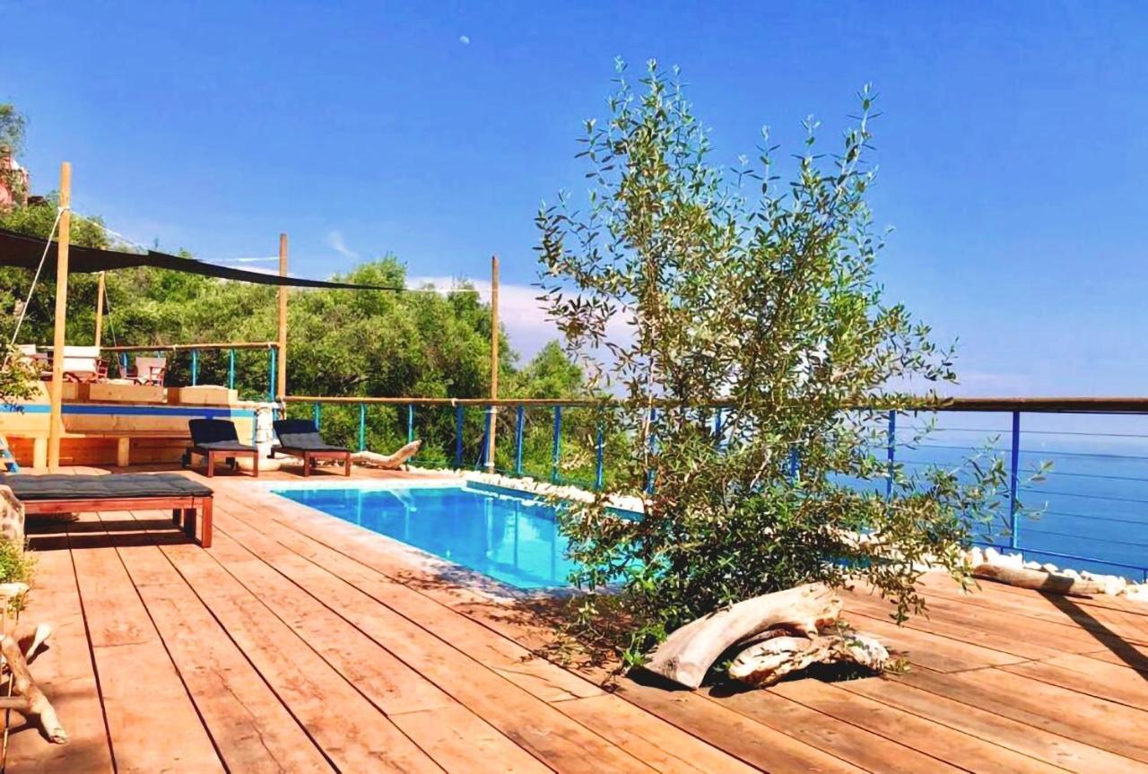 House Tanna Of Villa Intaba Spectacular Sea Views Corfiot Riviera Spartilas Corfu Island Greece Close To Ipsos Beach Spartylas Exteriör bild
