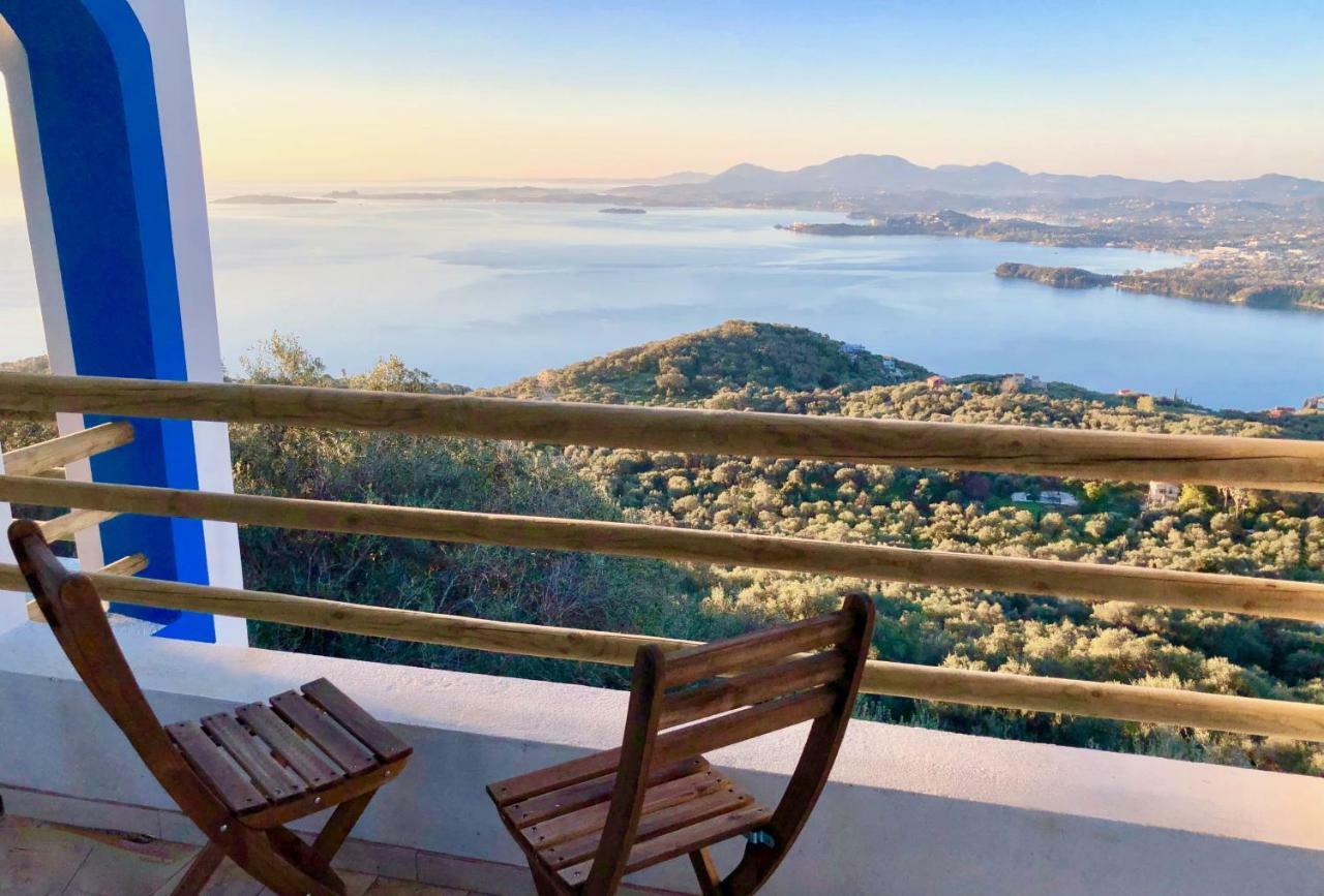 House Tanna Of Villa Intaba Spectacular Sea Views Corfiot Riviera Spartilas Corfu Island Greece Close To Ipsos Beach Spartylas Exteriör bild