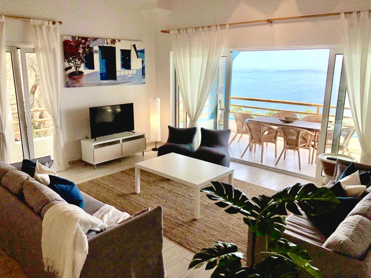 House Tanna Of Villa Intaba Spectacular Sea Views Corfiot Riviera Spartilas Corfu Island Greece Close To Ipsos Beach Spartylas Exteriör bild