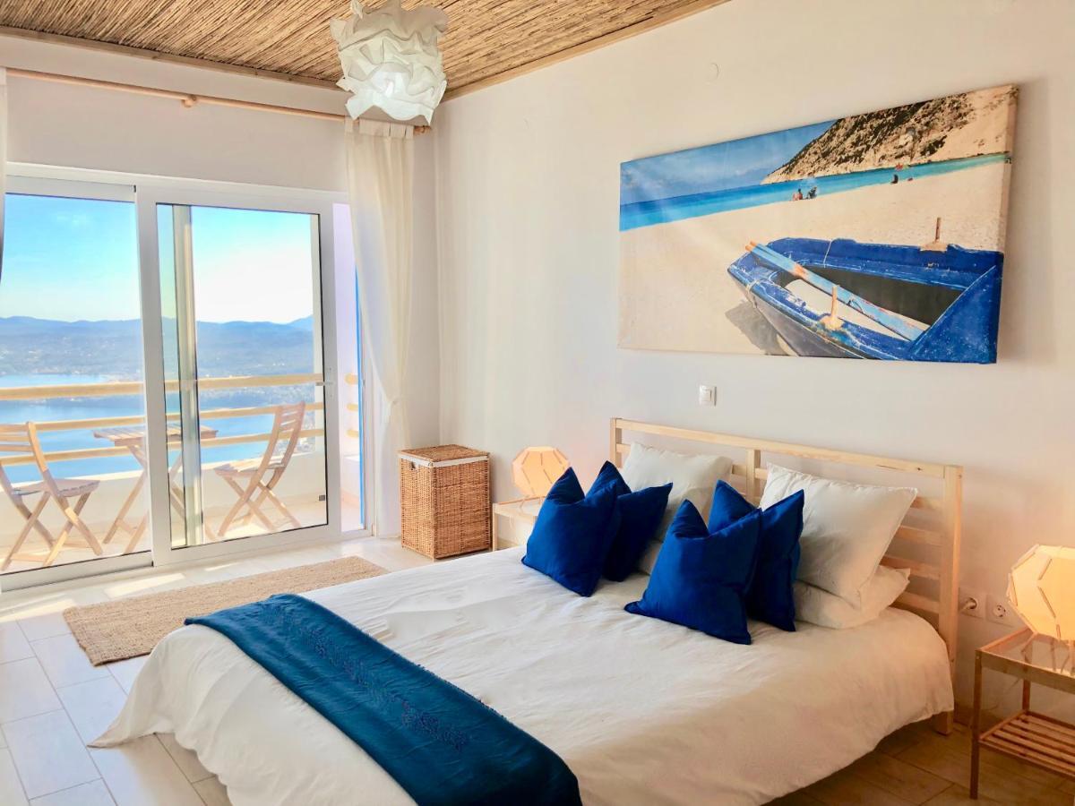 House Tanna Of Villa Intaba Spectacular Sea Views Corfiot Riviera Spartilas Corfu Island Greece Close To Ipsos Beach Spartylas Exteriör bild